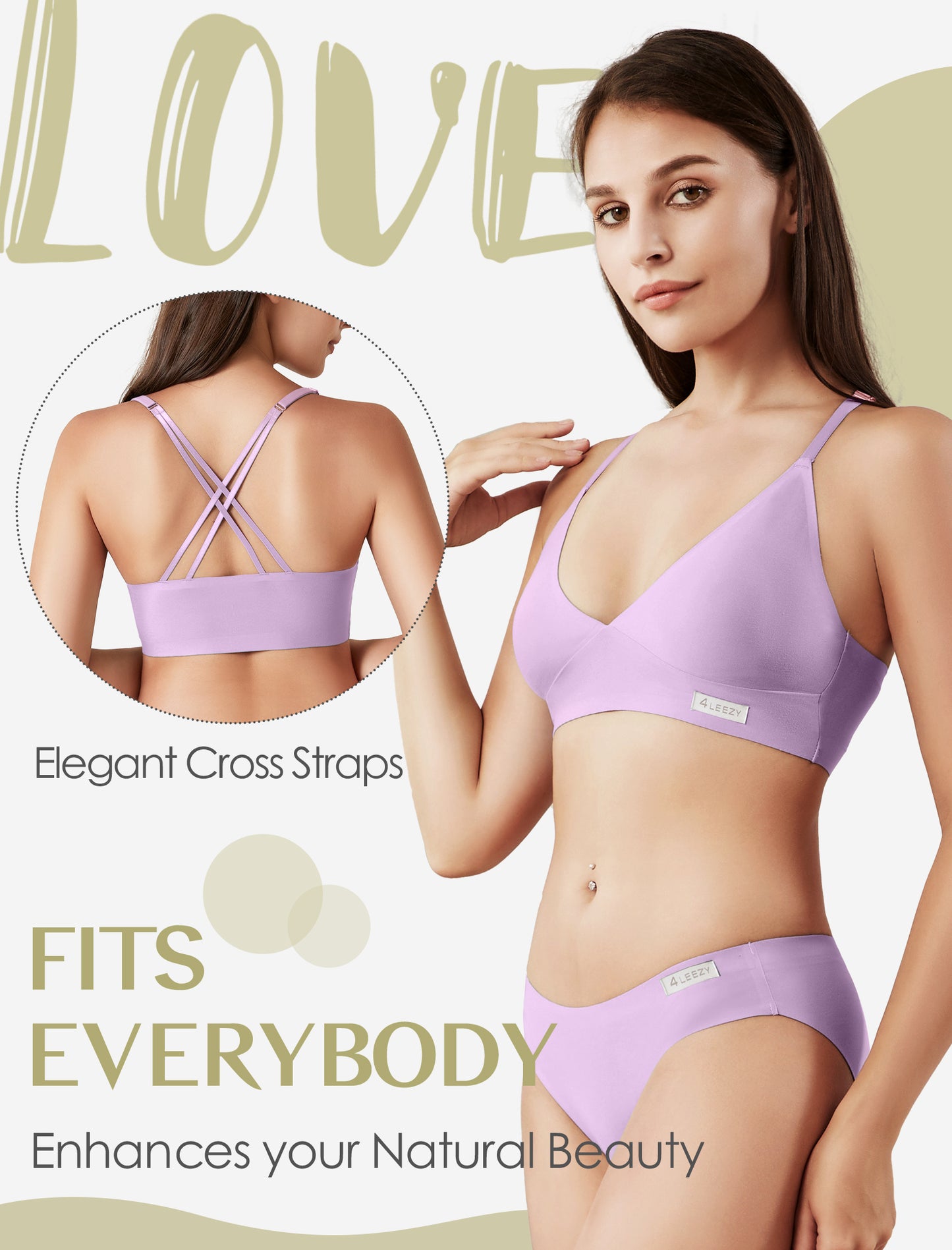 Women's Wireless Bras - Seamless Sports Bra Bralettes Comfort Padded Workout Tops Crossback Cami Crop S-XXL