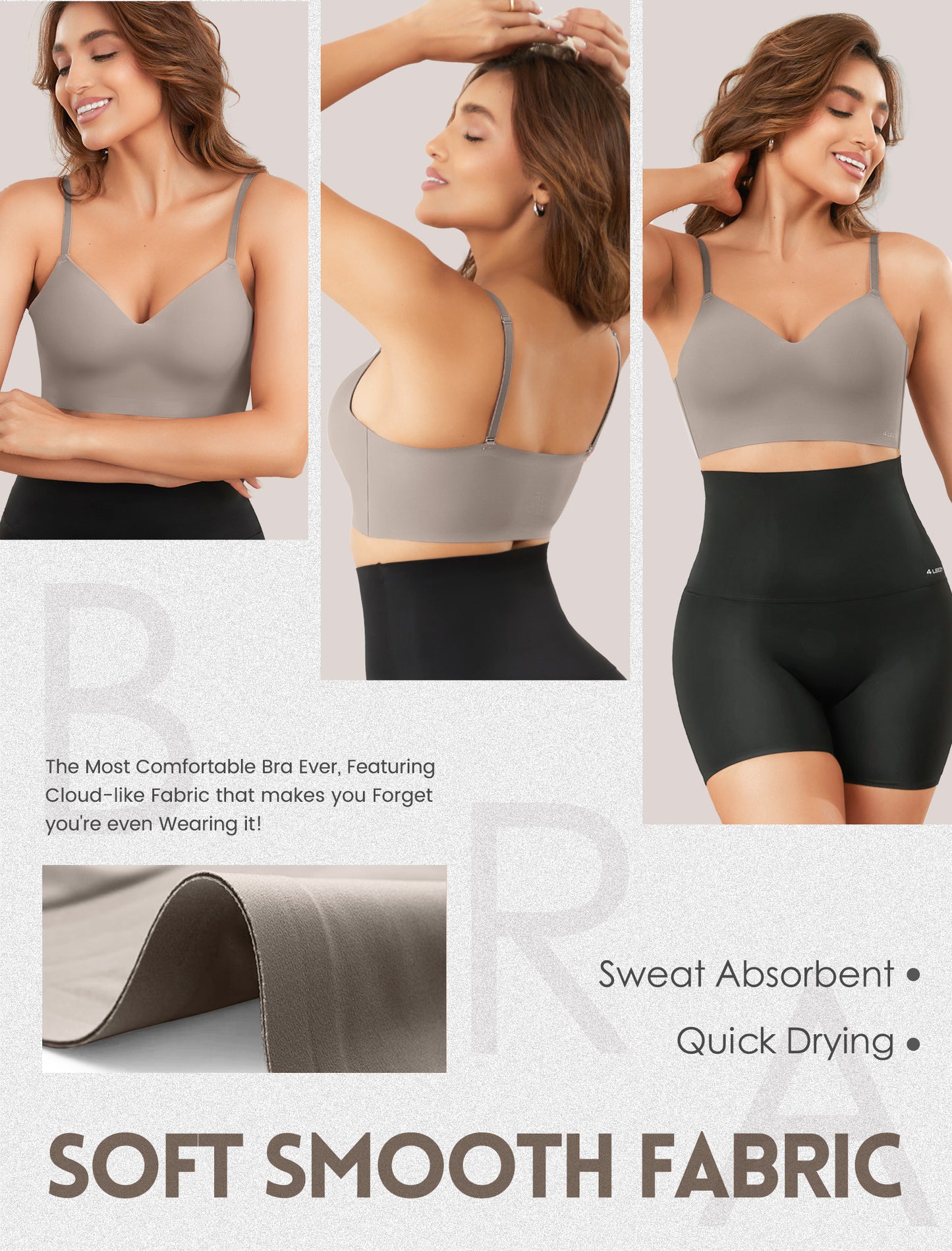 Women's Seamless Push Up Bra Longline Wireless Padded Bralettes with Support Lift Plunge T-Shirt/Tank Top Bras