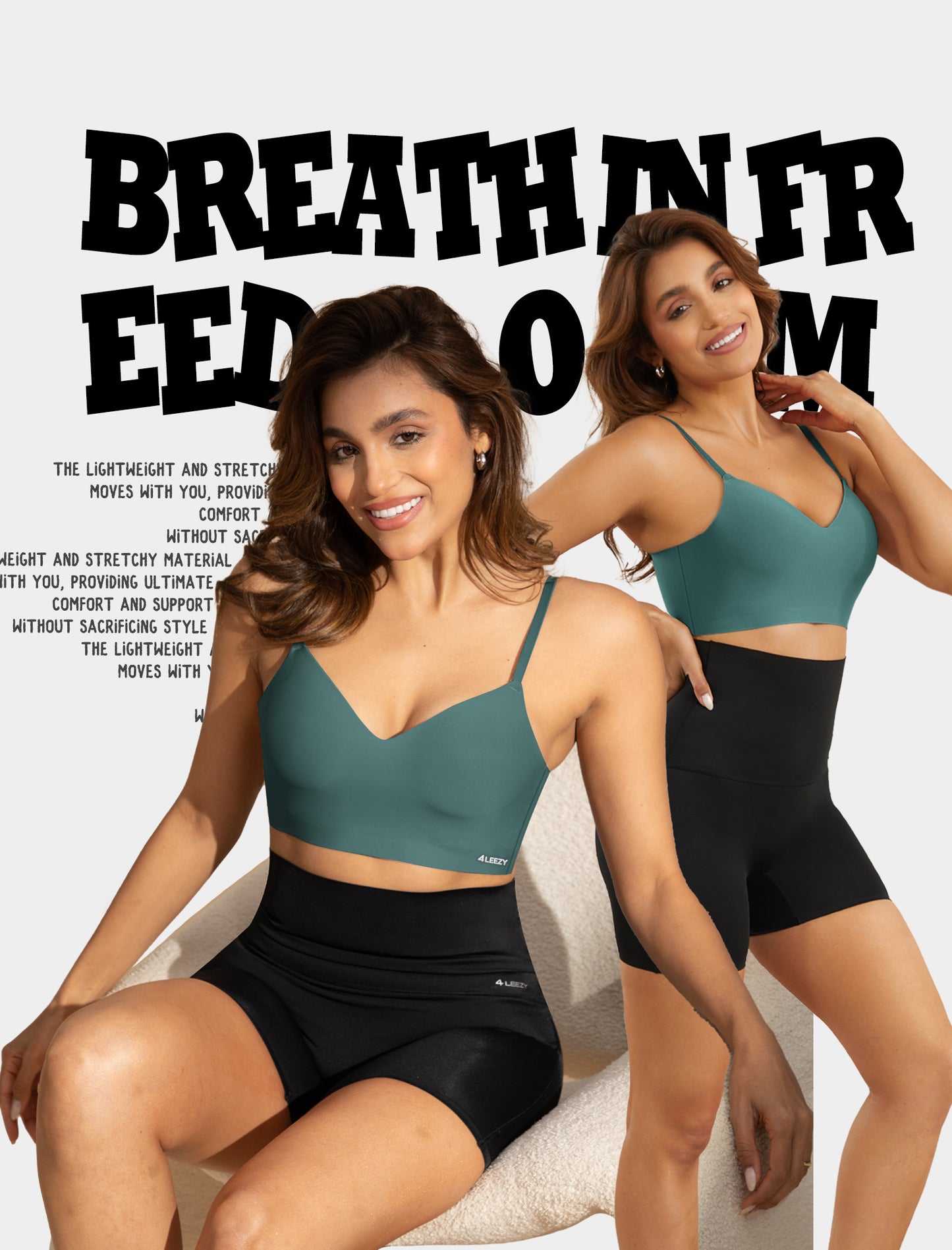 Women's Seamless Push Up Bra Longline Wireless Padded Bralettes with Support Lift Plunge T-Shirt/Tank Top Bras