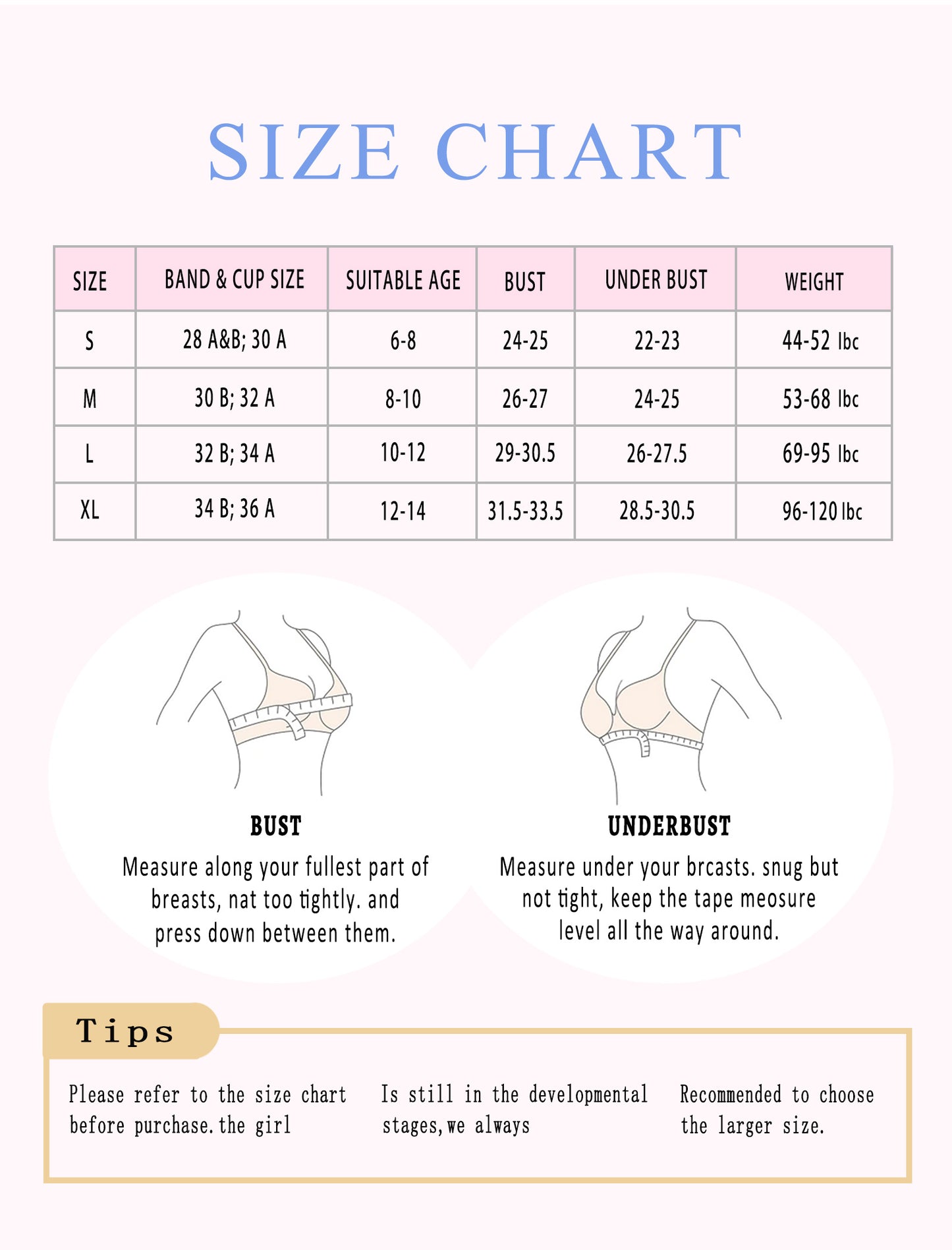 Livona 6 Pack Popular Girls Padded Training Bra Pack – Crop Cami Training Bras for Girls,Seamless Bra Design with Removable Padding