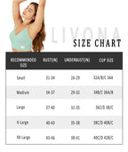 LIVONA 3 Pack Women's Seamless Sports Bra V-Neck Wirefree with Removable Pads Everyday Soft Invisible Lounge Cami Bralette S-XXL