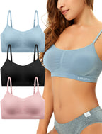 Livona Bra for Women-Sports Bra, Wireless Bra, Seamless Everyday Bra, Sleep Bra, Padded Lounge Bralette, Crop Cami Tank S-XXL…