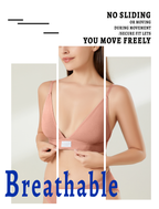 Livona 3 Pack Sports Bras for Women - V-Neck Wireless Bralettes with Support Comfort Plunge Padded Fitness Cami Crop S-XXL