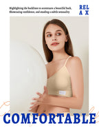 4Leezy Sports Bra for Women- Seamless Wireless Soft Bralette with Comfortable Padded and Nice Racerback Workout Tops Cami Crop Tank S-XXL