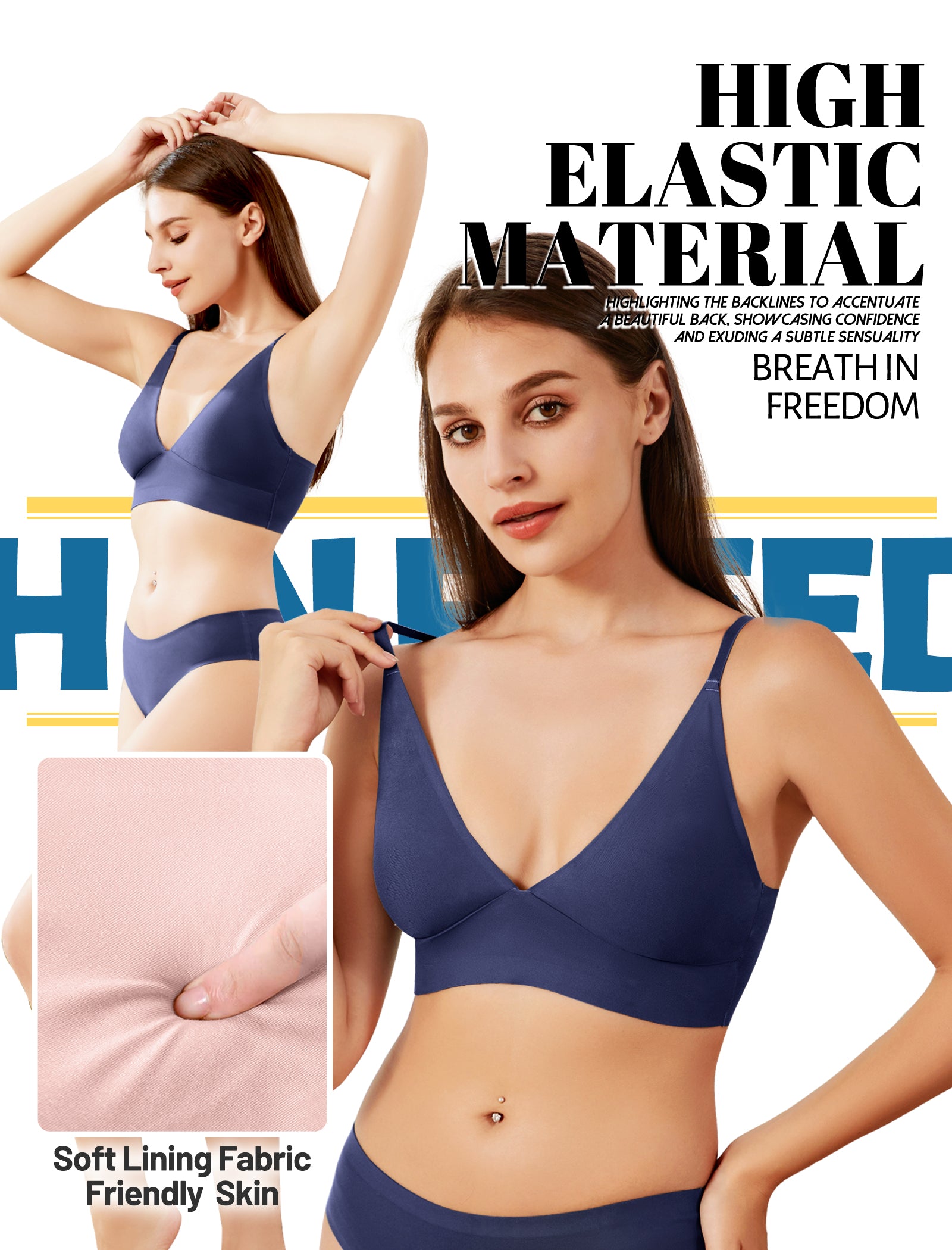 4Leezy Wireless Bras for Women - 4 Pack Padded Sports Bra Bralettes with Support No Underwire Seamless Workout Tops Cami Crop Tank Tops S-XXL