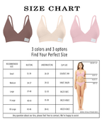 Livona 3 Pack Women's Seamless Sports Bra Vneck Wirefree with Removable Pads Everyday Soft Invisible Lounge Cami Bralette S-XXL