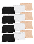 Livona Girls' Seamless Boyshort Underwear,Moisture-Wicking Kids Panties,No-Ride Design