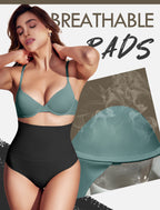 Leezywear Women's T-Shirt/Tank Top Bra - Full Coverage Laser Push Up with Back Lace Support Work Out Bra