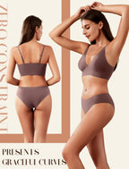 4Leezy Wireless Bras for Women - 4 Pack Padded Sports Bra Bralettes with Support No Underwire Seamless Workout Tops Cami Crop Tank Tops S-XXL