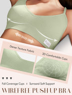 4Leezy Sports Bra for Women- Seamless Wireless Soft Bralette with Comfortable Padded and Nice Racerback Workout Tops Cami Crop Tank S-XXL