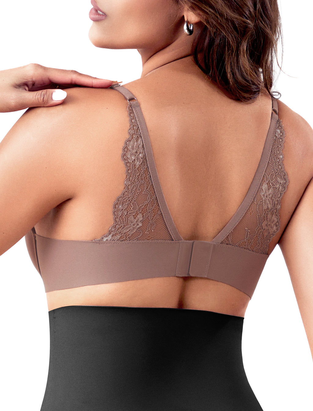 Leezywear Women's T-Shirt/Tank Top Bra - Full Coverage Laser Push Up with Back Lace Support Work Out Bra