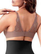 Leezywear Women's T-Shirt/Tank Top Bra - Full Coverage Laser Push Up with Back Lace Support Work Out Bra