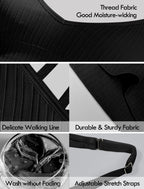 4Leezy Sports Bras for Women - 3 Pack Ribbed Wireless Soft Workout Tops Padded Bralettes Racerback Comfort Cami Crop S-XXL