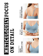 4Leezy 2 Pack Sports Bras for Women- Wireless Soft Workout Tops, Padded Seamless Fitness Bralettes, Adjustable Comfort Crop Cami Tank S-XXL