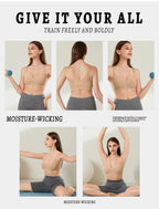 Livona Wireless Bras for Women - 2 Pack Comfort Bralettes with Support Adjustable Seamless Sports Bras Lace Cami Crop S-XXL
