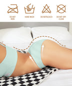 Livona Underwear for Women-Seamless Underwear, HighCut Bonded Edges Panties, No Show Soft Microfiber Bikini Hipster S-XXL