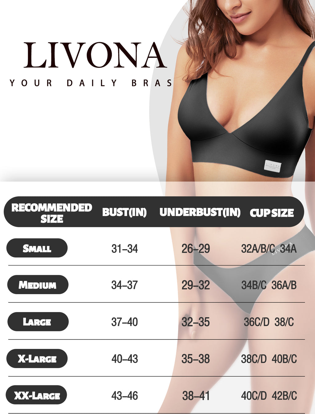 4Leezy Wireless Bras for Women - 2 Pack Sports Bra Bralettes with Support No Underwire Seamless Workout Tops Cami Crop Tank S-XXL