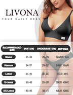 4Leezy Wireless Bras for Women - 2 Pack Sports Bra Bralettes with Support No Underwire Seamless Workout Tops Cami Crop Tank S-XXL