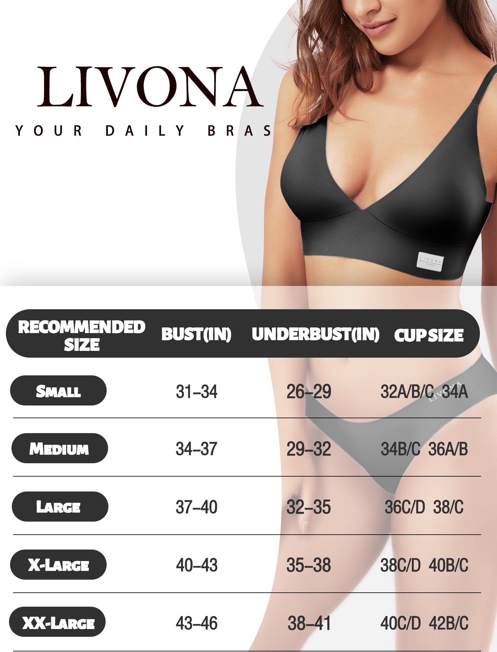 4Leezy Wireless Bras for Women - 2 Pack Sports Bra Bralettes with Support No Underwire Seamless Workout Tops Cami Crop Tank S-XXL