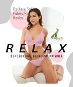 Livona 3 Pack Women's Seamless Sports Bra Vneck Wirefree with Removable Pads Everyday Soft Invisible Lounge Cami Bralette S-XXL