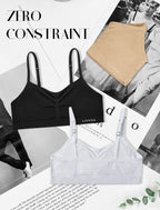 Livona 3 Pack Popular Girls Padded Training Bra Pack – Crop Cami Training Bras for Girls,Seamless Bra Design with Removable Padding