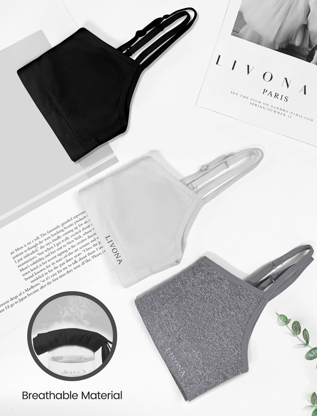 Livona 3 Pack Popular Girls Padded Training Bra Pack – Crop Cami Training Bras for Girls,Seamless Bra Design with Removable Padding