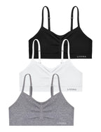 Livona 3 Pack Popular Girls Padded Training Bra Pack – Crop Cami Training Bras for Girls,Seamless Bra Design with Removable Padding