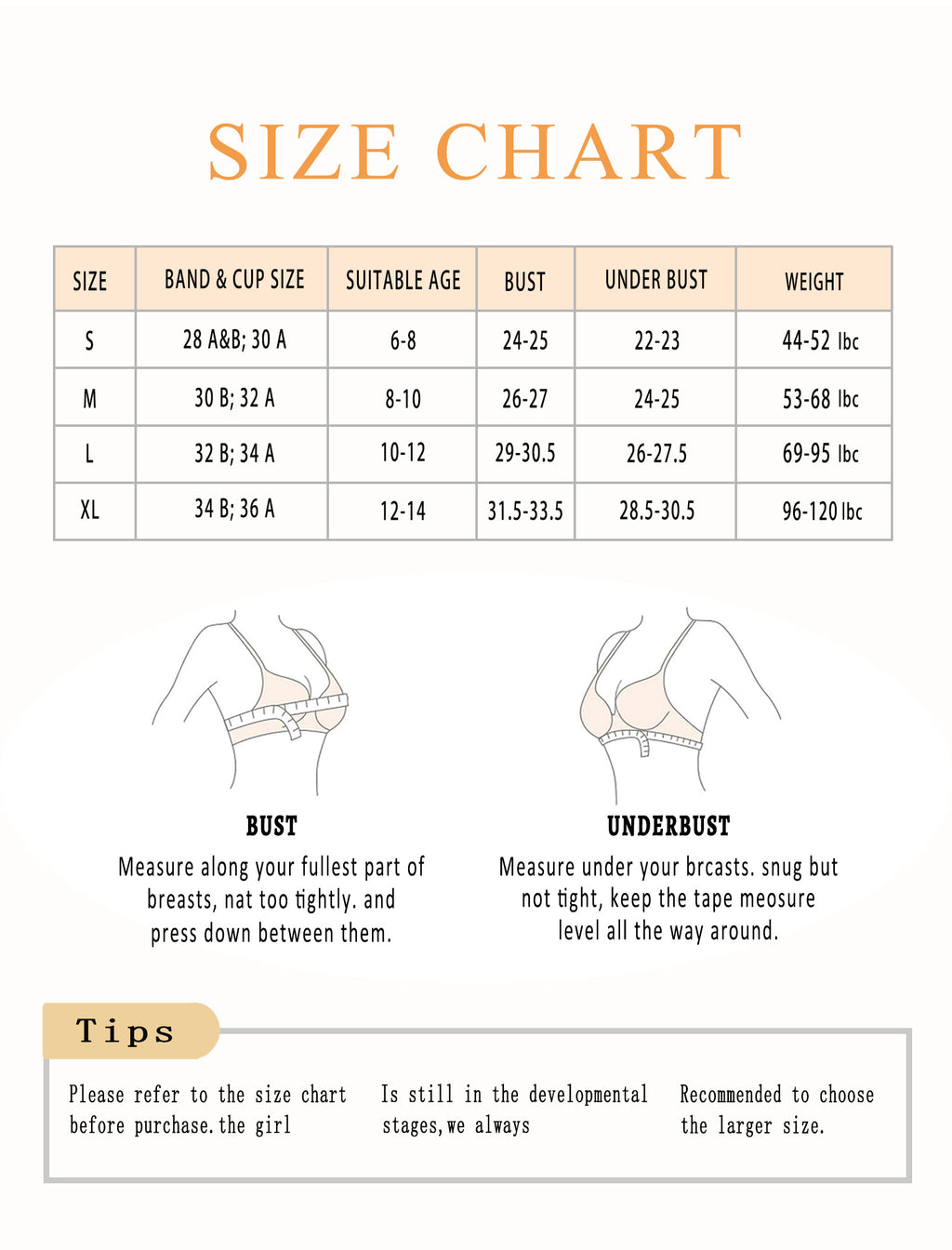 Livona 3 Pack Training Bras for Girls-Sports Bra, Fitness Bra, Padded Everyday Bra Bralette,Crop Cami Tank Top (6-14)