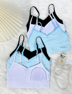 Livona 6 Pack Training Bras for Girls-Sports Bra, Fitness Bra, Padded Everyday Bra Bralette,Crop Cami Tank Top (6-14)