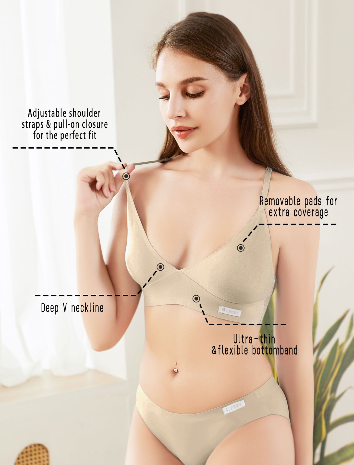 Women's Wireless Bras - Seamless Sports Bra Bralettes Comfort Padded Workout Tops Crossback Cami Crop S-XXL
