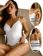 Livona Women's Lace Camisole with Built-in Bra, Wireless Comfort, Adjustable Spaghetti Straps – Soft Padded Tank Top