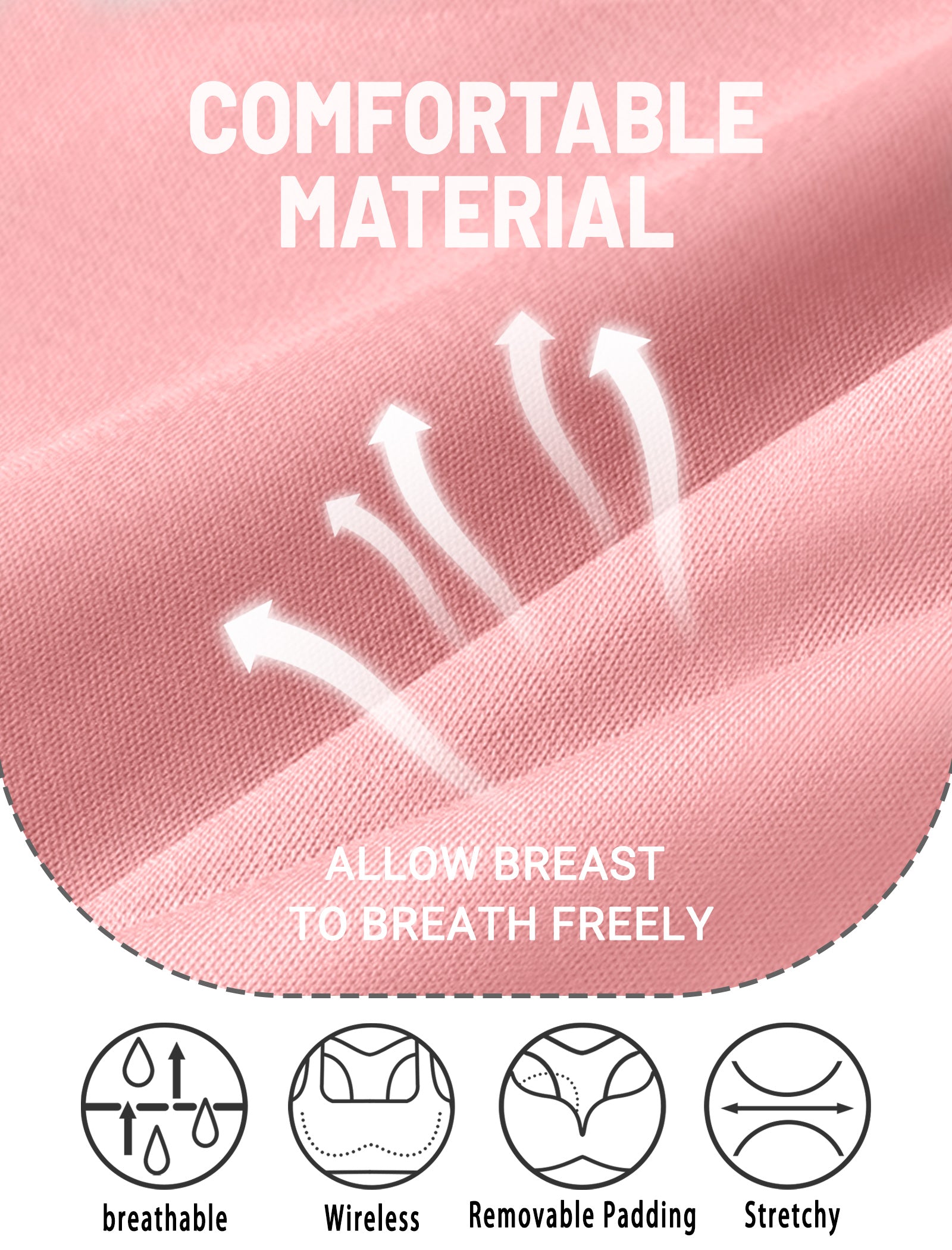 Livona 6 Pack Popular Girls Padded Training Bra Pack – Crop Cami Training Bras for Girls,Seamless Bra Design with Removable Padding