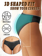 Livona Girls Seamless Ribbed Training Panties - Soft Sports Underwear for Teens