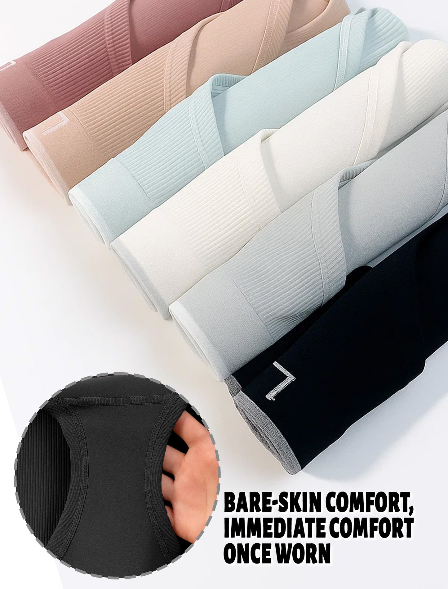 Livona Girls Seamless Ribbed Training Panties - Soft Sports Underwear for Teens