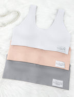 Livona 6 Packs Girls Sports Bra Crop Tops for Kids Training Bra Cute Crop Tops for Girls Cami Bra( 6-14）