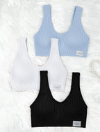 Livona 6 Packs Girls Sports Bra Crop Tops for Kids Training Bra Cute Crop Tops for Girls Cami Bra( 6-14）