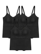 Livona Women's Lace Cami Top - Adjustable Spaghetti Straps Wireless Comfort Padded Tank for Sleep Lounge
