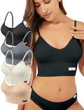 Livona Sports Bras for Women- Wireless Soft Workout Tops Padded Seamless Fitness Bralettes Comfort Cami Tank S-XXL