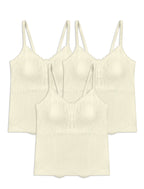Livona Women's Lace Cami Top - Adjustable Spaghetti Straps Wireless Comfort Padded Tank for Sleep Lounge