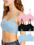 Livona Ultra-Comfy Seamless Bralette for Girls–Buttery Soft Ribbed & Jacquard,No Padding – Effortless Comfort & Style