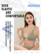 Livona Sports Bras for Women - 2 Pack V-Neck Wireless Bra Bralettes with Support Comfort Plunge Workout Tops Padded Fitness Cami Crop Tank S-XXL