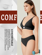 Livona Sports Bras for Women - 2 Pack V-Neck Wireless Bra Bralettes with Support Comfort Plunge Workout Tops Padded Fitness Cami Crop Tank S-XXL