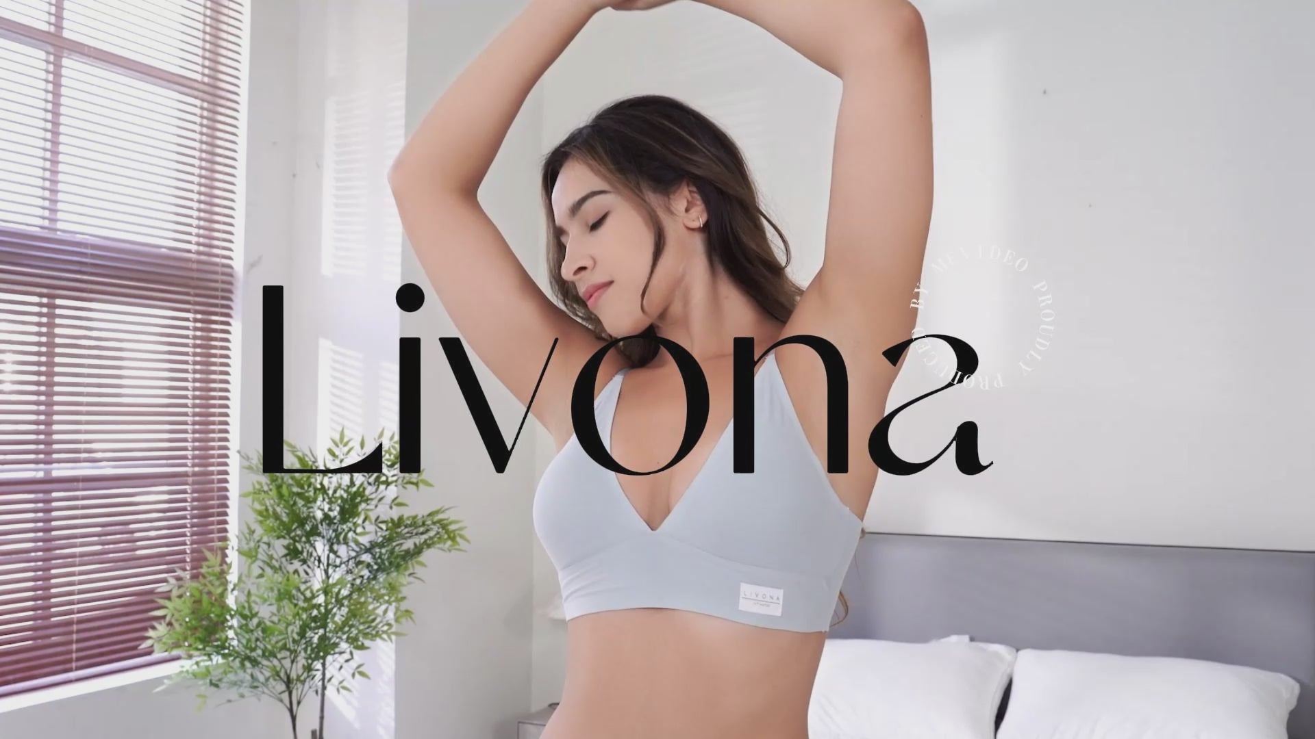 Livona Wireless Bra for Women - Sports V-neck Comfortable Padded Bralette with Support Workout Tops Cami Crop Tank Tops S-XXL